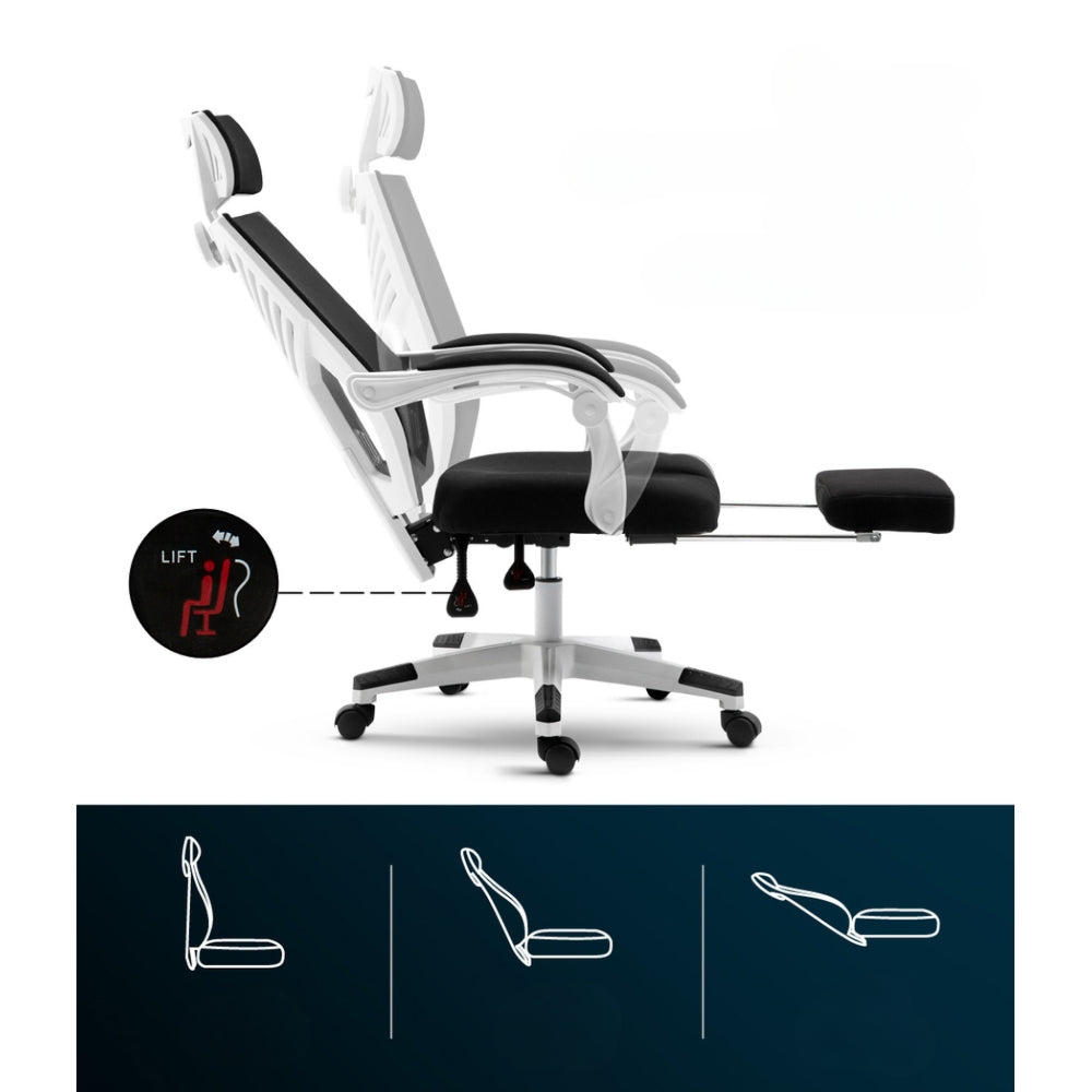 Gaming Office Chair Computer Desk Chair Home Work Recliner White