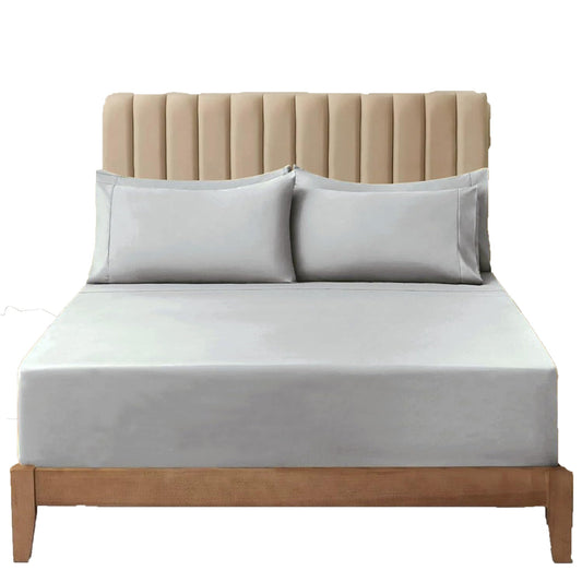 Soft Comfort Breathable Extra Deep Pocket Bed Sheet Set - Silver Grey