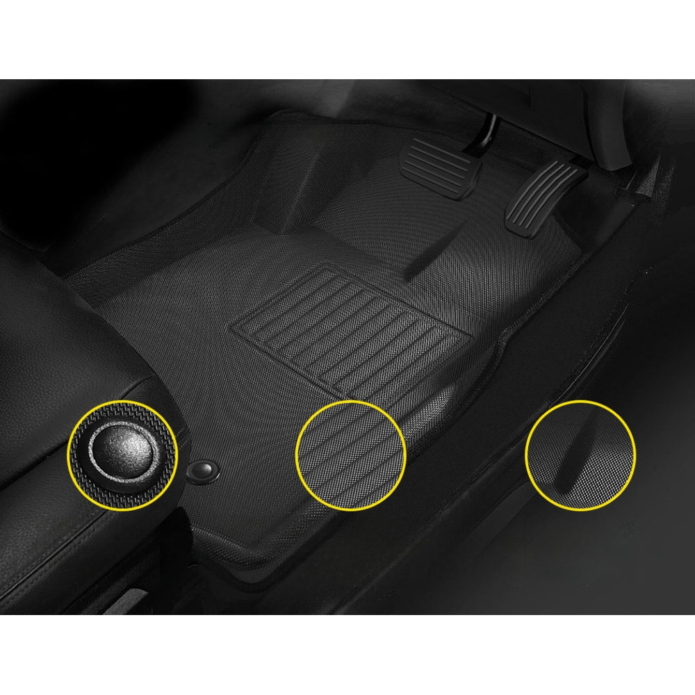 Car Floor Mats Rubber 2012 to 2021 Model - Fits Mazda BT50 Dual Crew Cab 3D