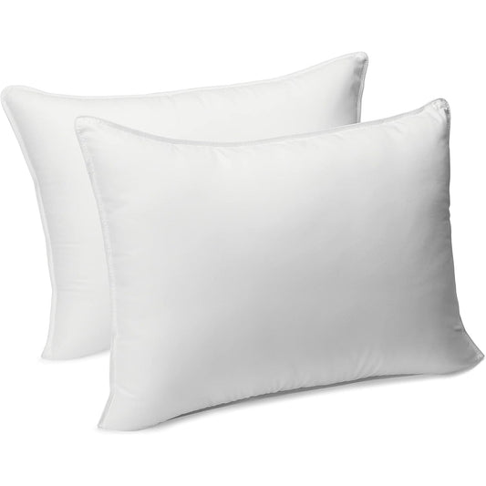 Medium Density Down-Alternative Pillows Pack of 2 - White