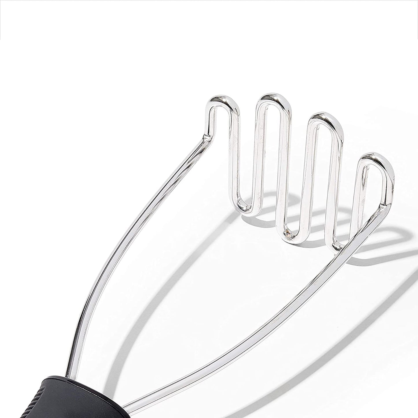 Stainless Steel Wire Potato Masher 10.6x3.4 Inch - Black