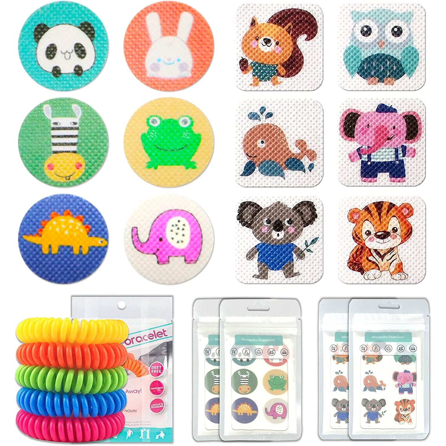 Natural Mosquito Patches for Kids and Adults with 5 Pack Mosquito Repellent Bracelets - 240 pcs