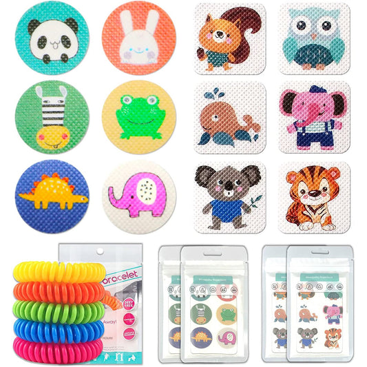 Natural Mosquito Patches for Kids and Adults with 5 Pack Mosquito Repellent Bracelets - 240 pcs