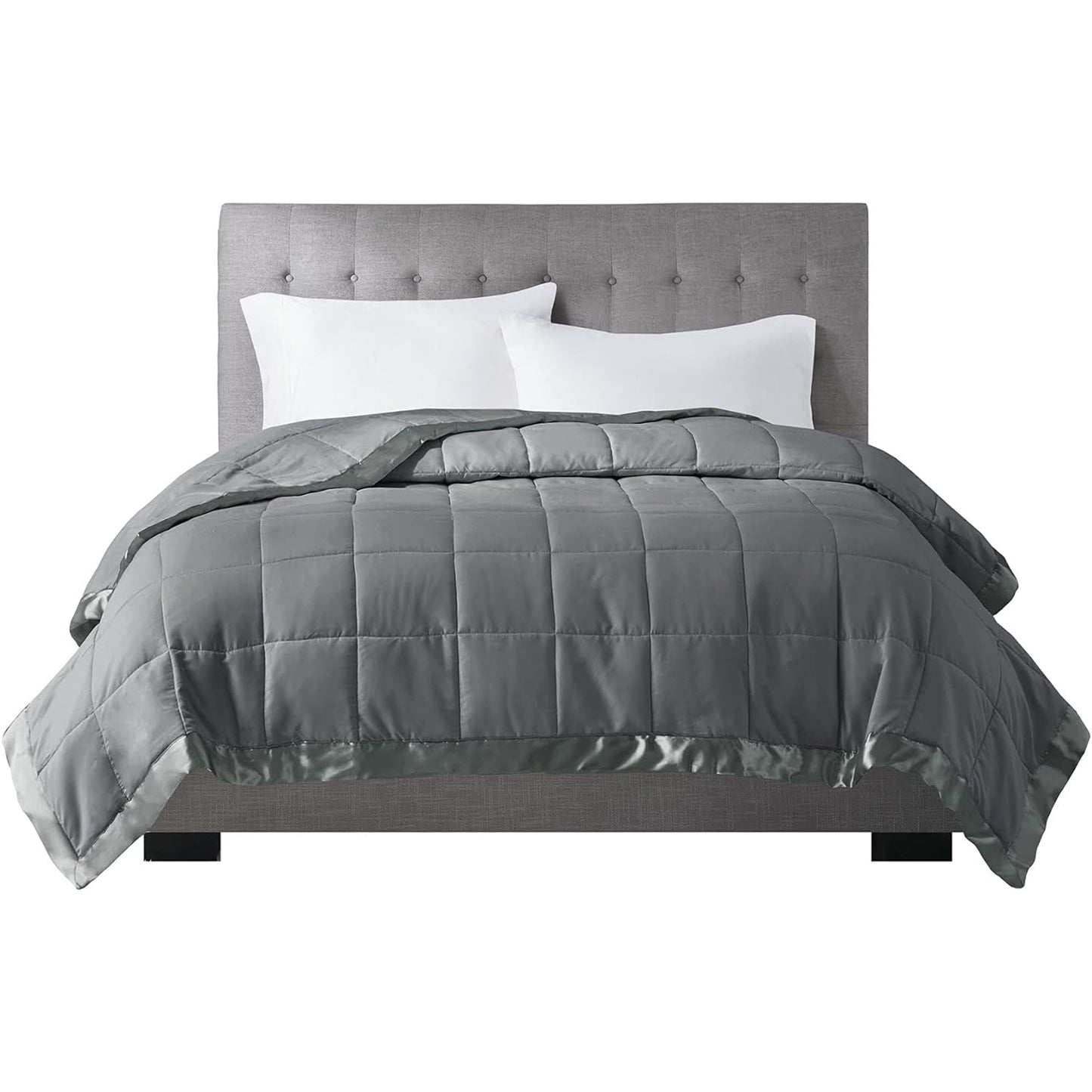 Lightweight Microfibre Down Alternative Blanket - Charcoal