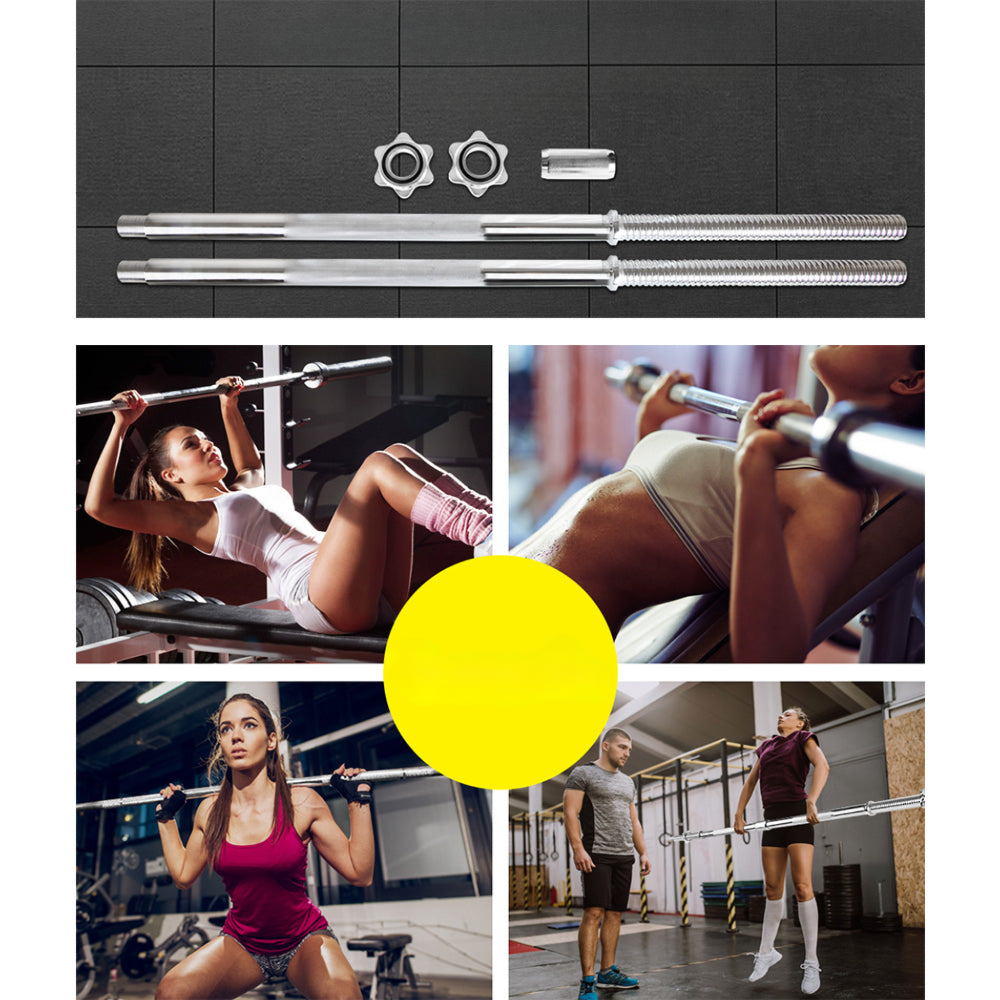 5.5FT Barbell Bar Steel Fitness Exercise Weight Press Gym Home 168CM