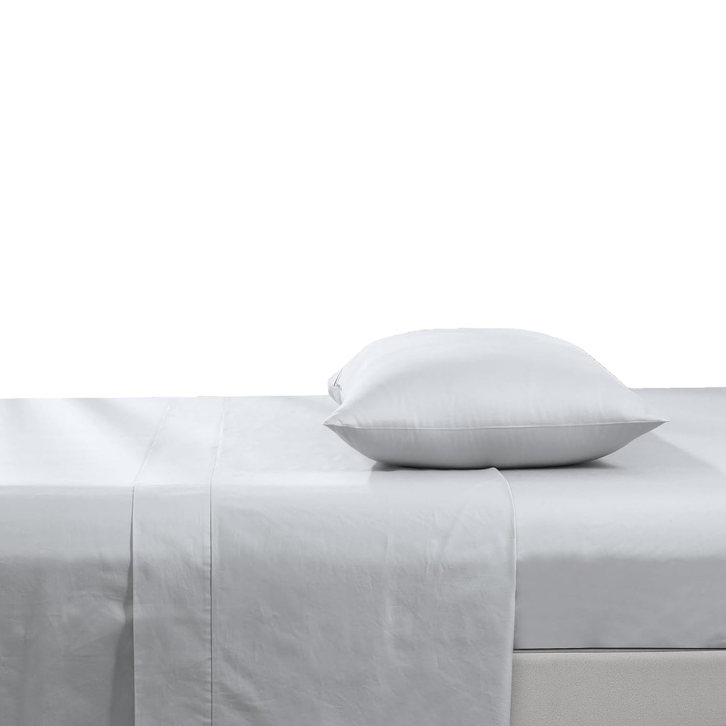 500TC Soft and Luxurious 100% Cool Breathable Cotton Flat Sheet - Silver