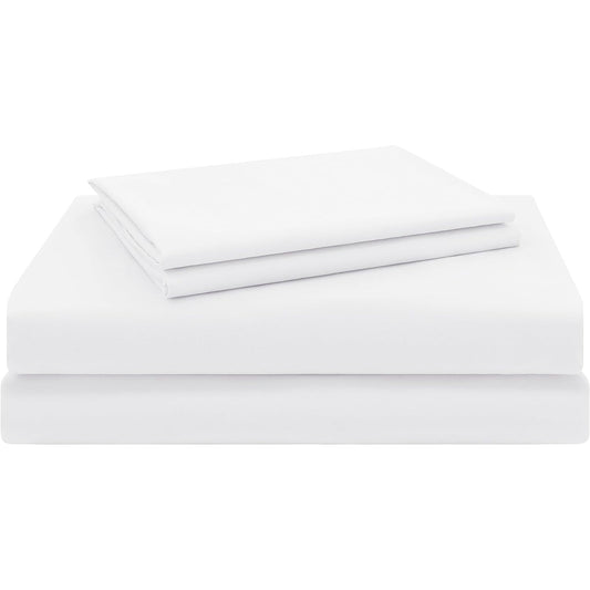 1500tc Ultra-Soft Breathable Microfibre Deep Pocket Bed Sheet Set - White