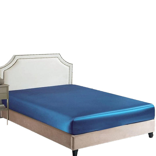 2000 TC Wrinkle and Fade Resistant Satin Fitted Bed Sheet - Ocean