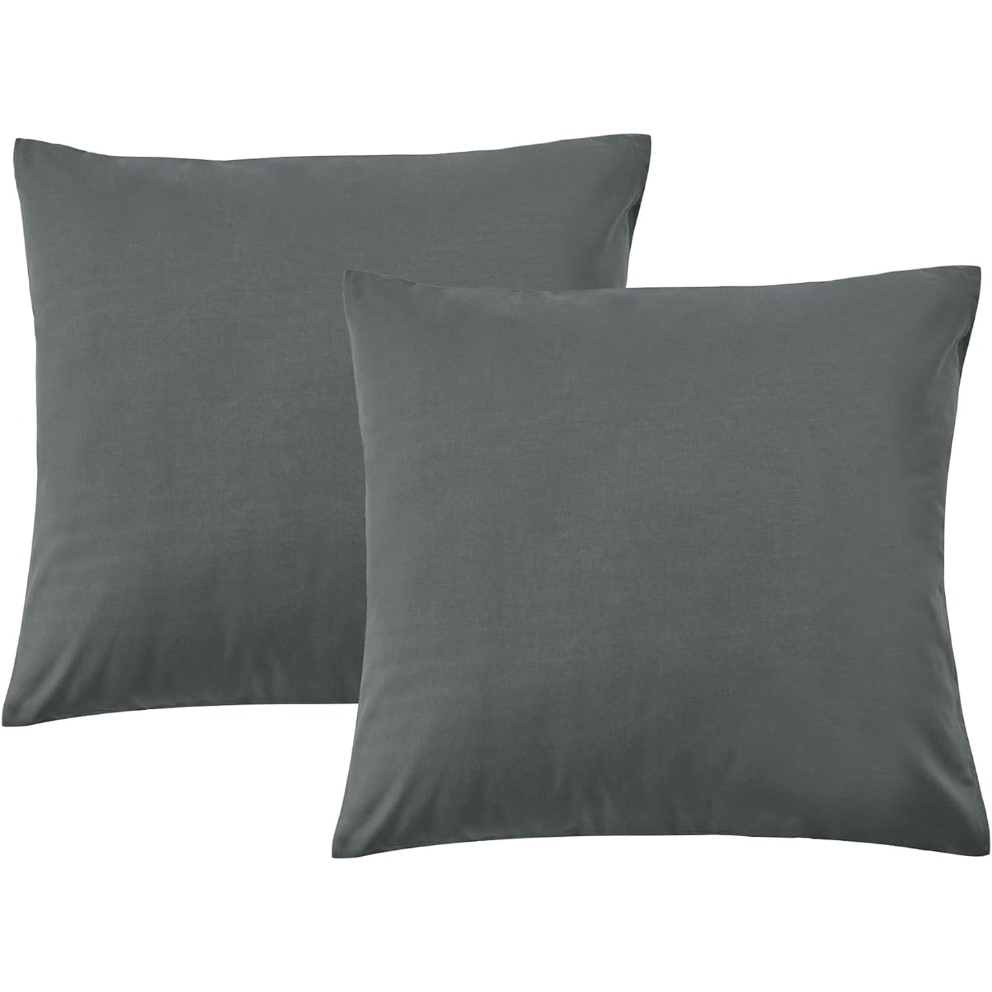 Envelope Closure Soft and Breathable 1000TC Cotton Blend Pillowcases - Charcoal