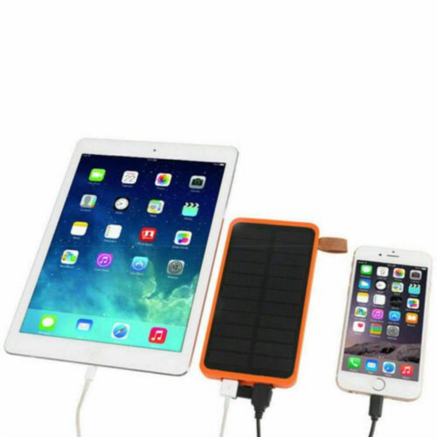 300000mAh Dual USB Portable Solar Charger External Battery Power Bank Waterproof