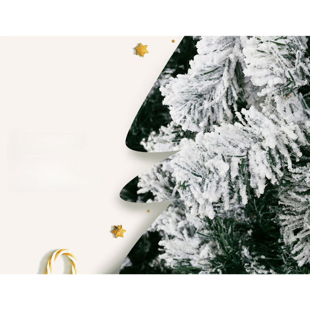Christmas Tree Xmas Decorations Snowy 1291 Tips - 1.8m
