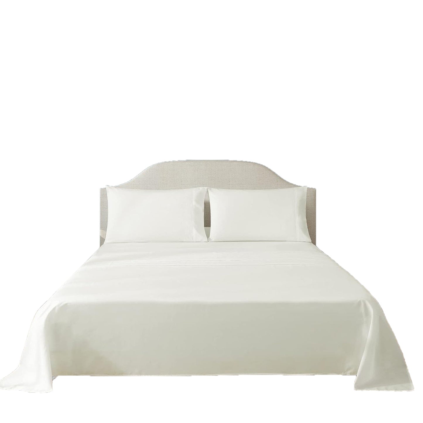 300 Thread Count Sheet Set 50% Cotton 50% Polyester Bed Sheet Set - Cream