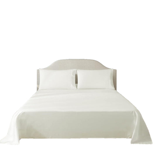 300 Thread Count Sheet Set 50% Cotton 50% Polyester Bed Sheet Set - Cream
