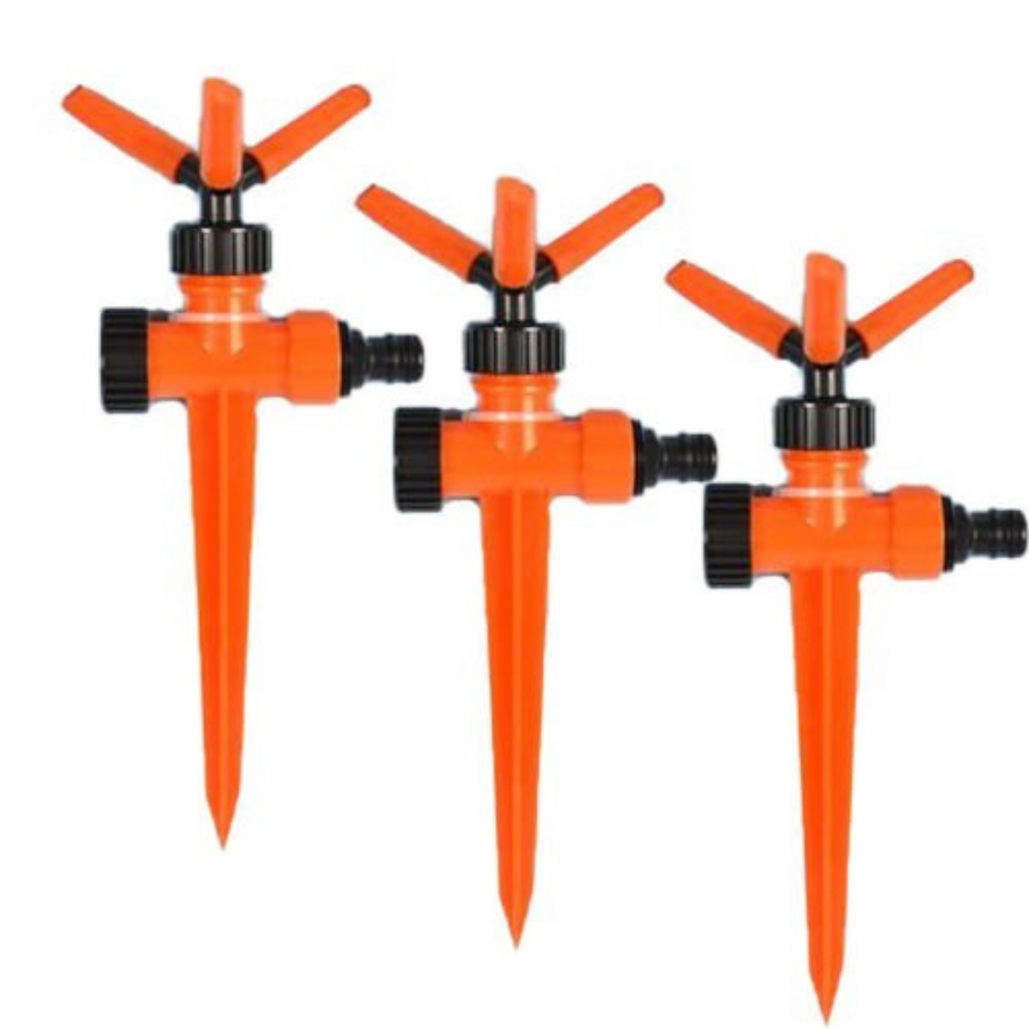3pcs 360 Degrees Rotation Garden Lawn Sprinkler Patio Water Saving Device