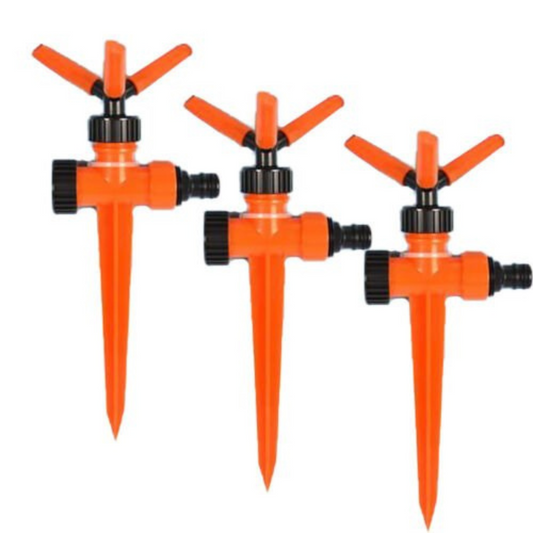 3pcs 360 Degrees Rotation Garden Lawn Sprinkler Patio Water Saving Device
