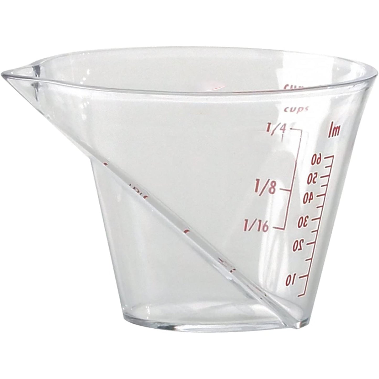 BPA Free Mini Angled Clear Measuring Cup - 2 Oz