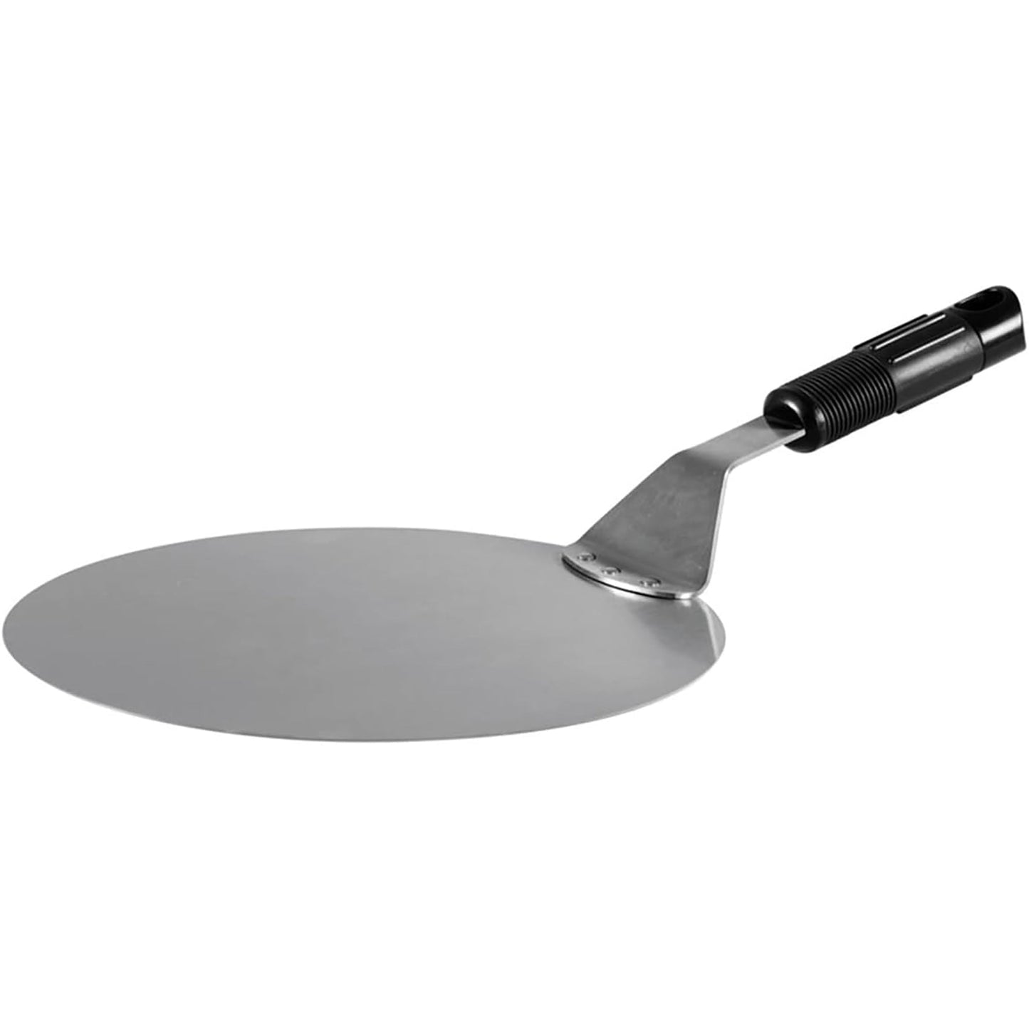 25 cm Diameter Stainless Steel Pizza Oven Peel and Spatula - Silver