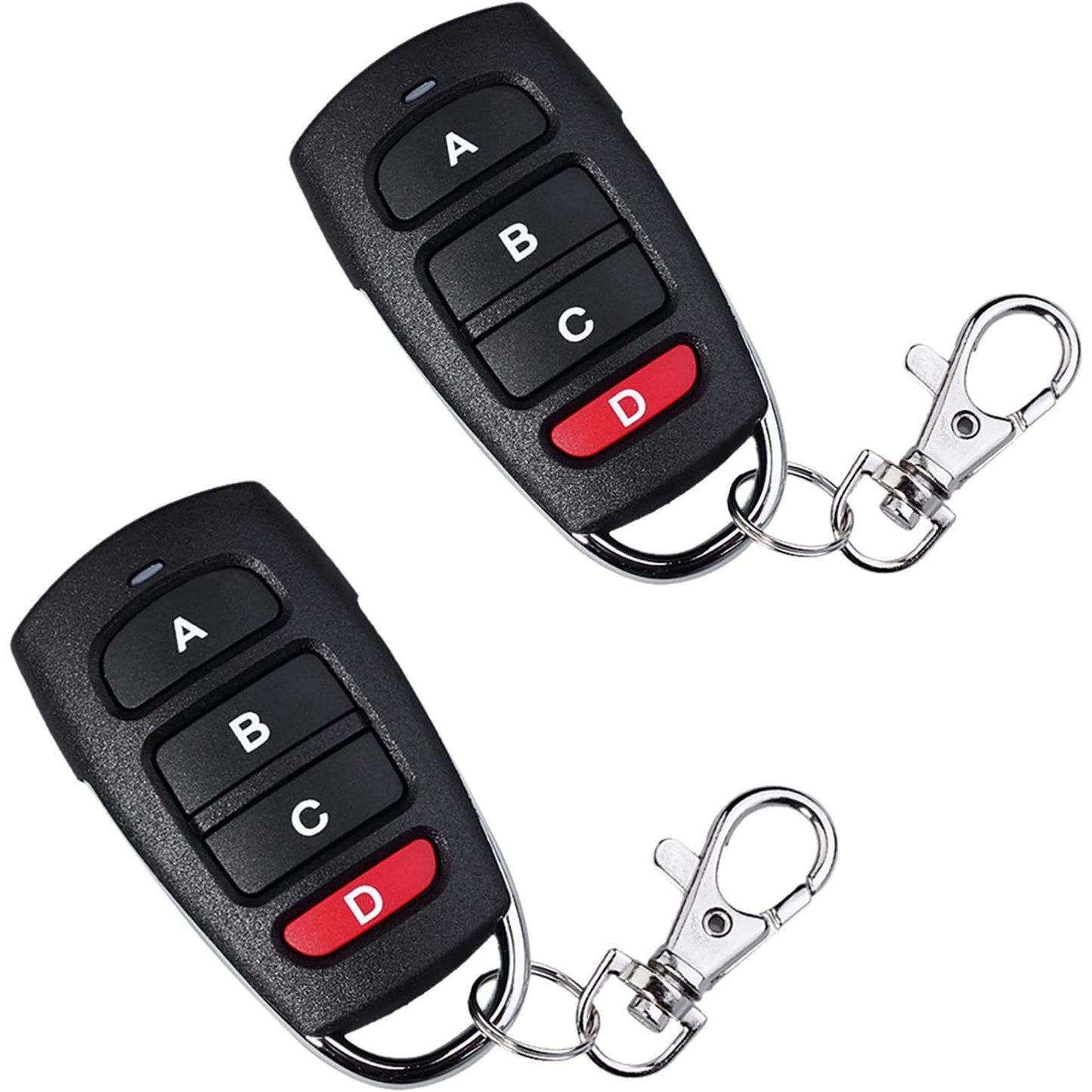 Garage Gate Door Remote Control for Car Skylight with Keychain - Black