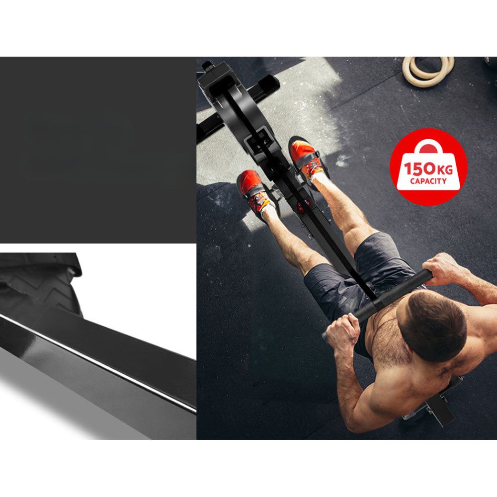 Magnetic Rowing Exercise Machine Rower Resistance Cardio Fitness Gym - Weight Capacity 150kg
