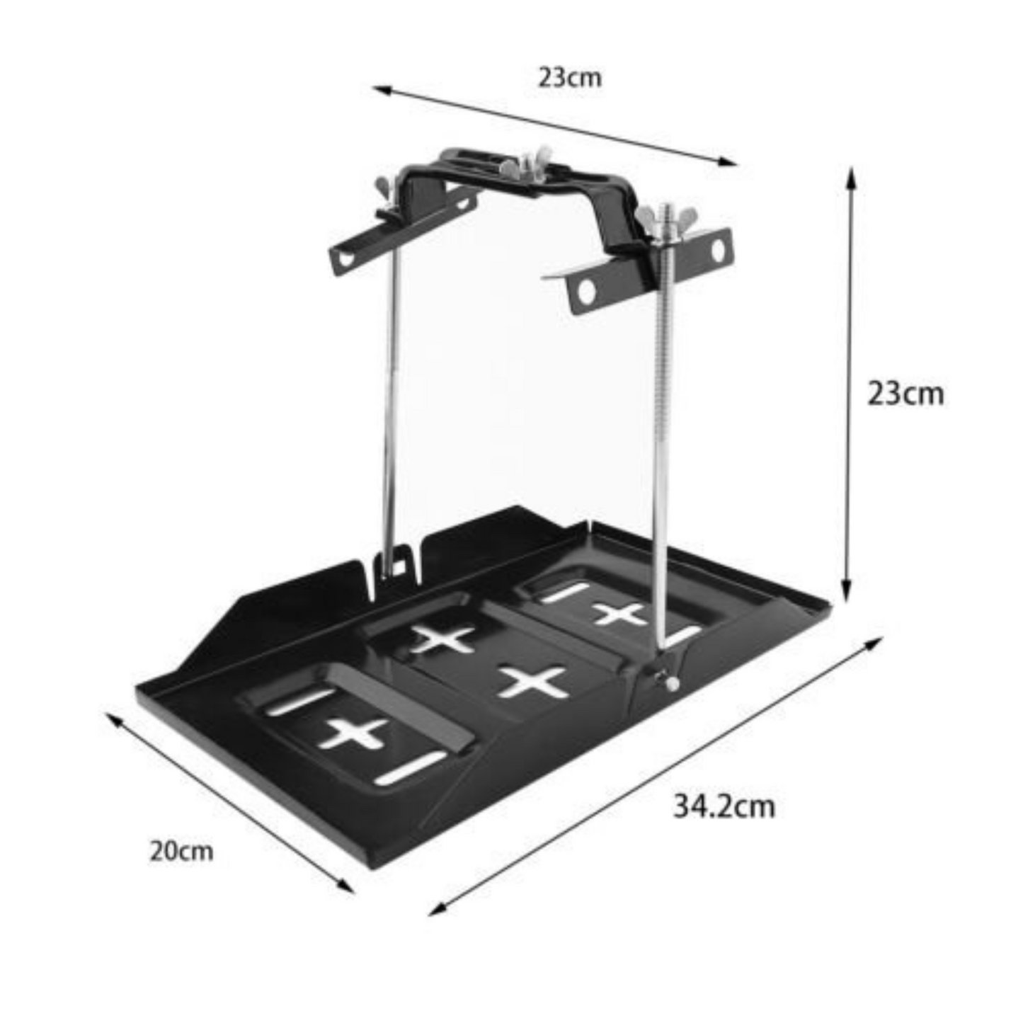 Universal Car Battery Tray Adjustable Hold Down Clamp Bracket 135 to 190mm