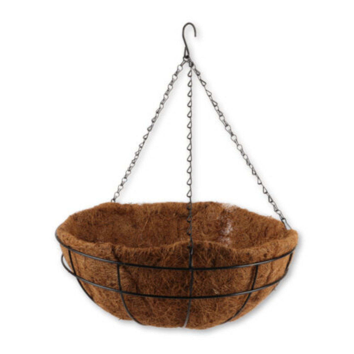 40cm Garden Hanging Planter Basket Coconut Fibre Lining with Strong Chain