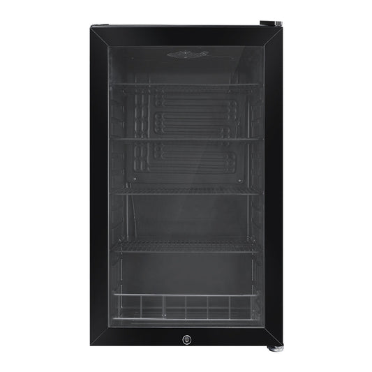 98L Bar Fridge Glass Door Mini Freezer Fridges Countertop Beverage Commercial