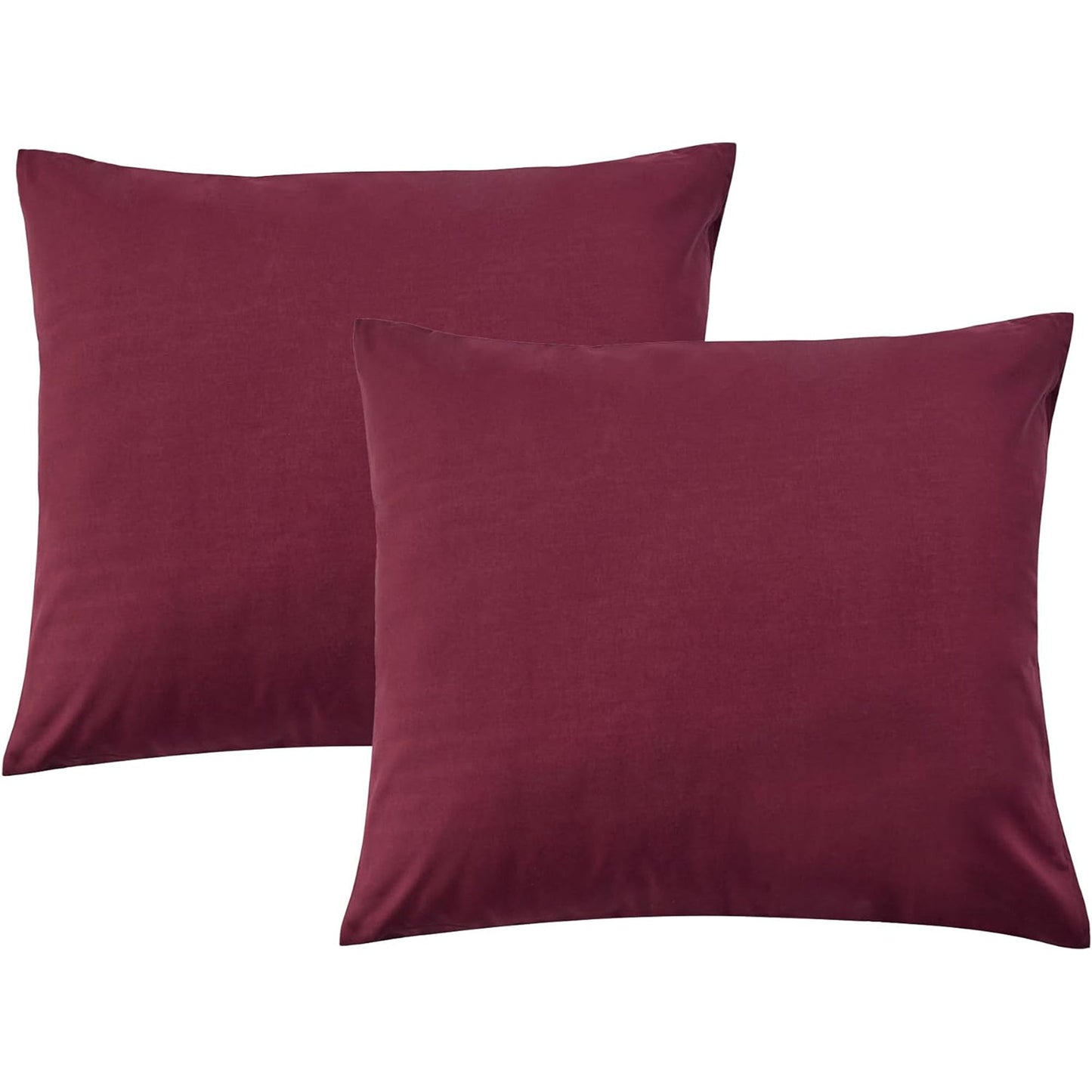 Envelope Closure Soft and Breathable 1000TC Cotton Blend Pillowcases - Burgundy