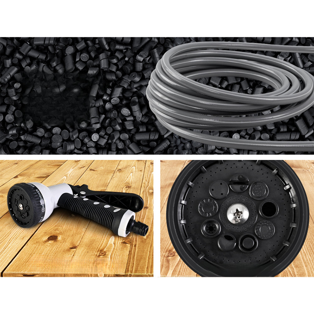 Retractable Hose Reel 30M Garden Water Auto Rewind Spray Gun