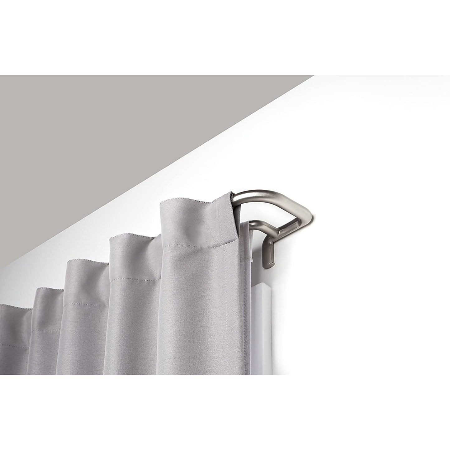 Twilight Room-Darkening Double Curtain Rod for Window 28 To 48 Inch - Matte Nickel