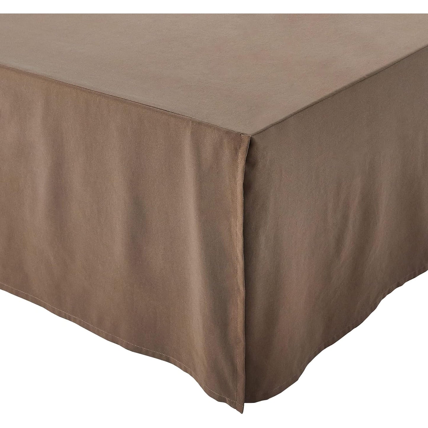 Polyester Lightweight Pleated Bed Skirt - Chocolate