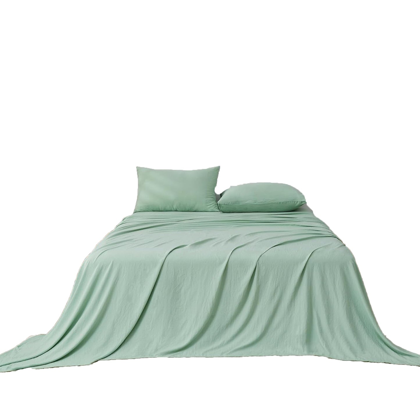 Premium 1800TC Breathable Ultra-Soft Microfibre Single Bed Sheet Set - Sage Green