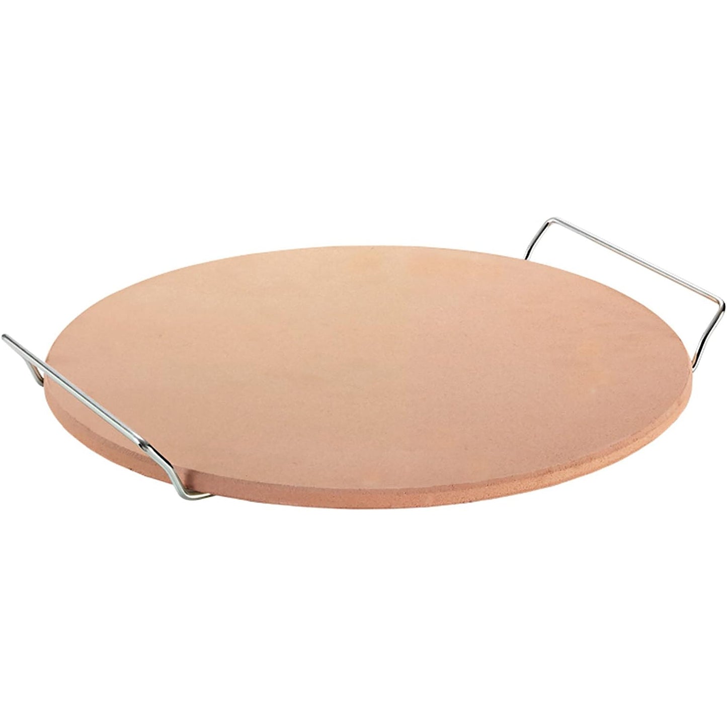Pizza Stone with Rack 33 cm Diameter - Light Brown