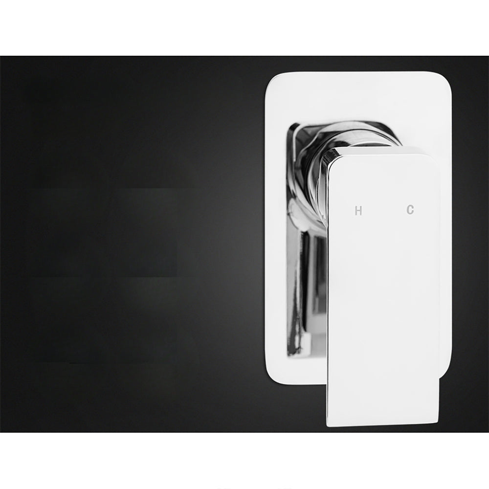 8'' Rain Shower Head Mixer Square Handheld High Pressure Wall Chrome