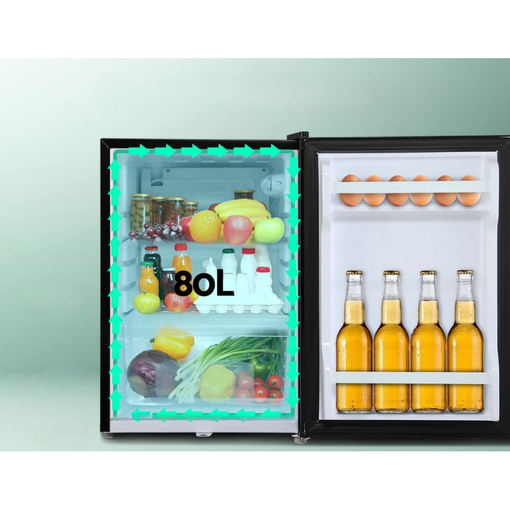 Camping 80L Portable Fridge Cooler Upright 12V/24V/240V Caravan