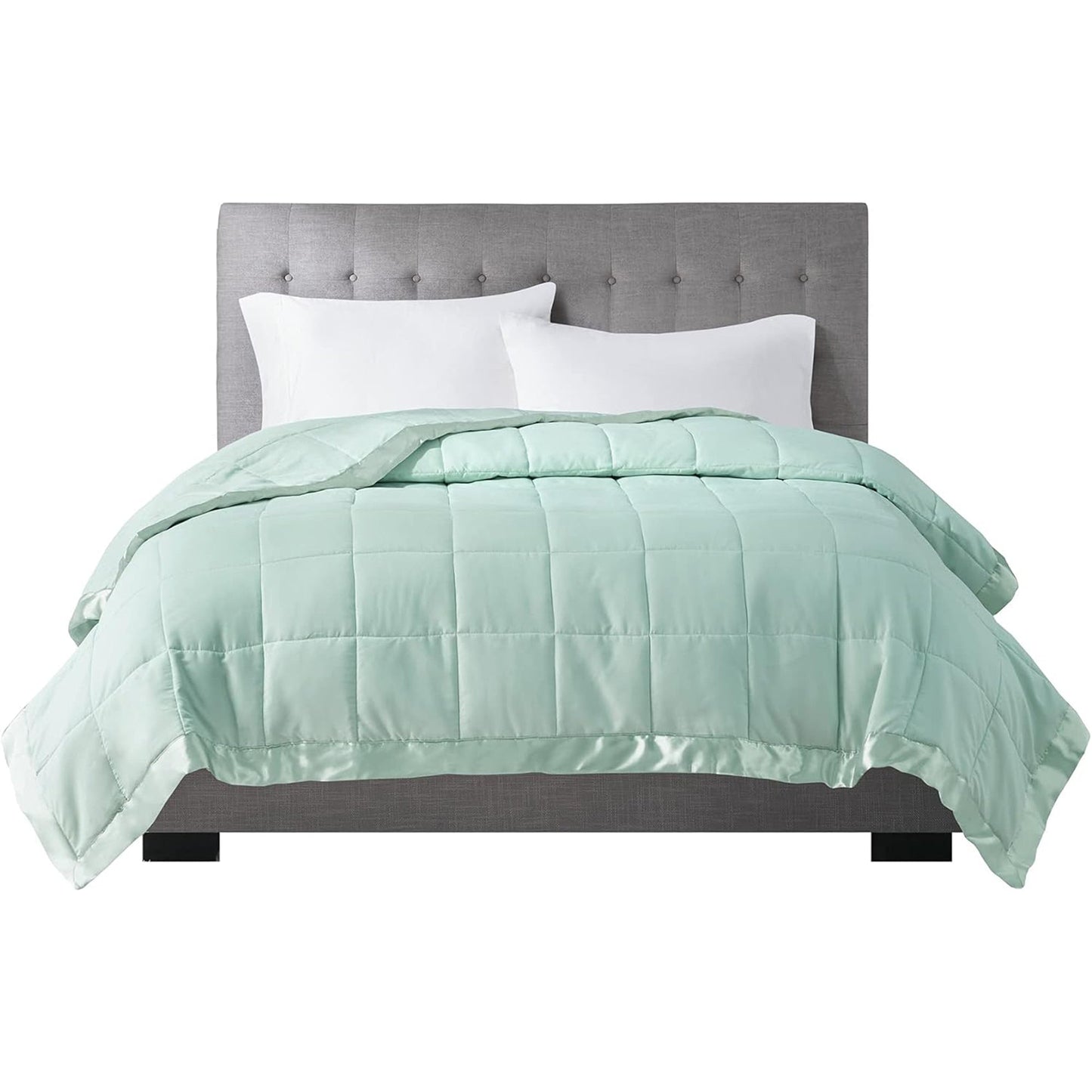 Lightweight Microfibre Down Alternative Blanket - Seafoam