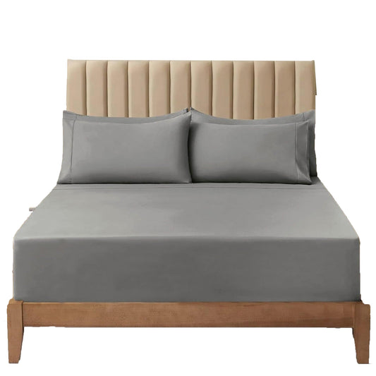 Soft Comfort Breathable Extra Deep Pocket Bed Sheet Set - Grey