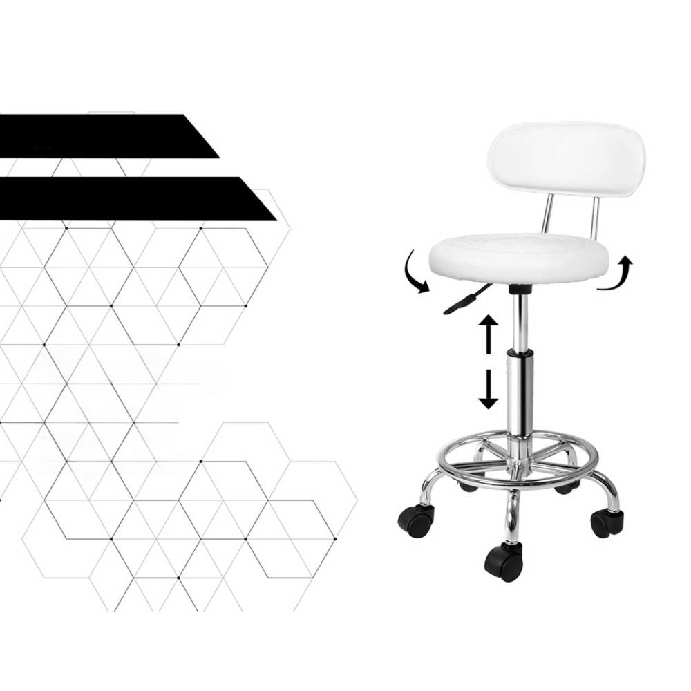 Salon Stool Swivel Barber Chair Backrest Hairdressing
