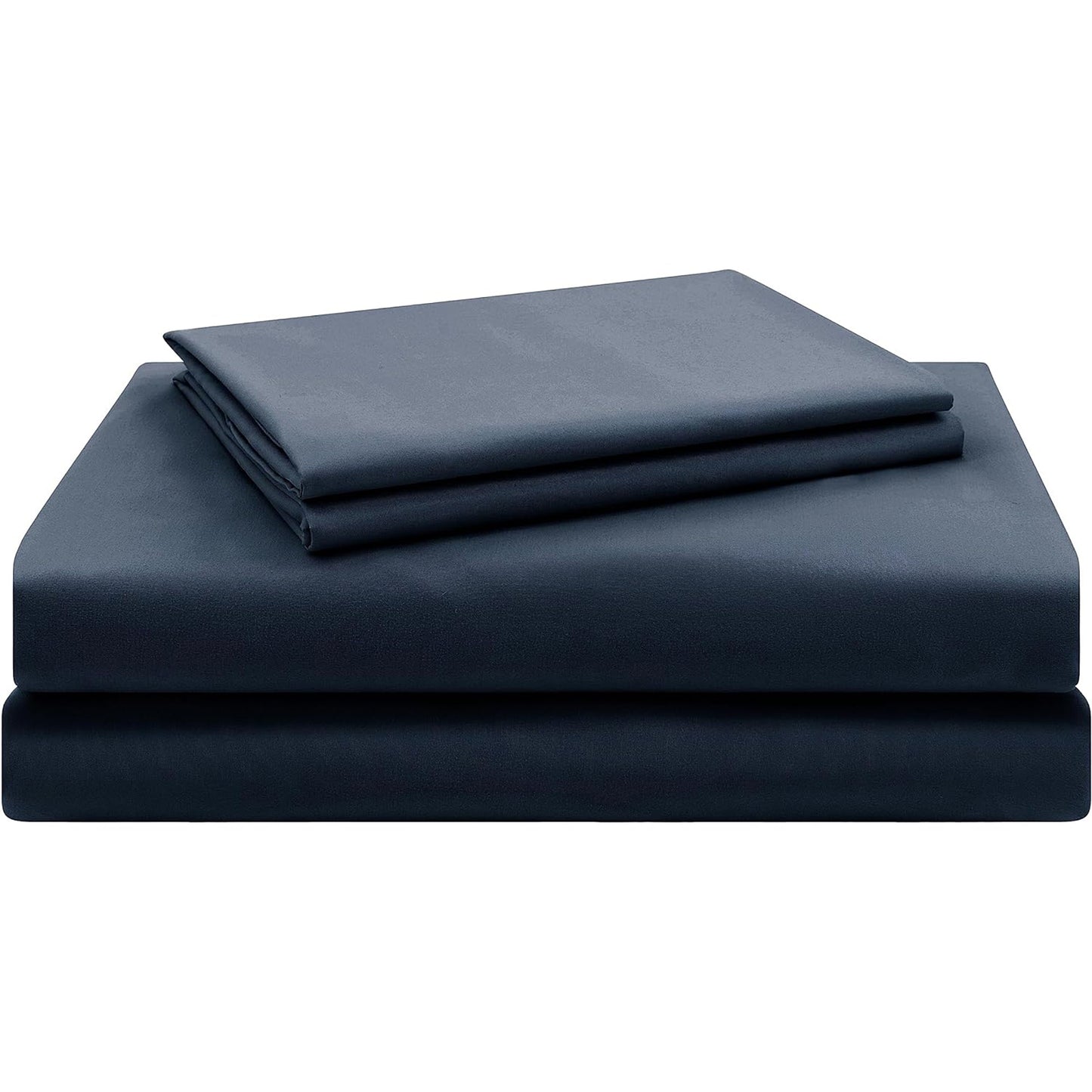 1500tc Ultra-Soft Breathable Microfibre Deep Pocket Bed Sheet Set - Navy