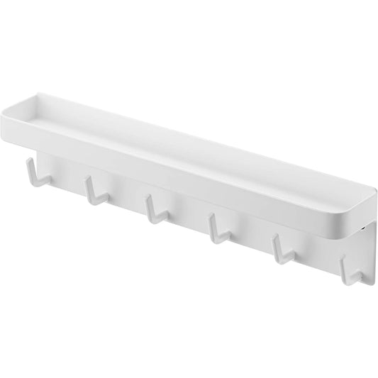 High Quality Magnetic Key Rack with Tray One Size - White