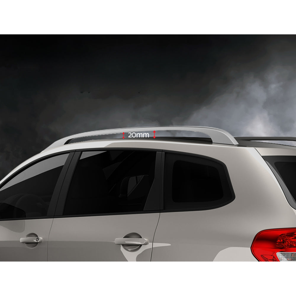 Universal Car Roof Rack Aluminium Cross Bars Silver - 111cm