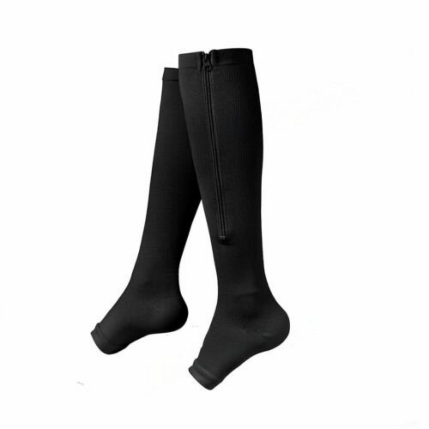 Black Compression Socks Knee High Support Stockings 18 to 21mm Unisex