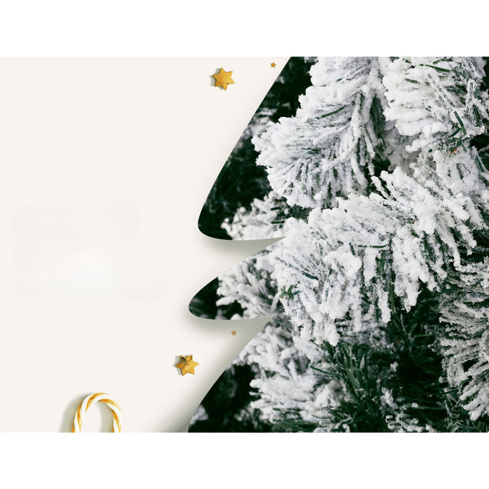Christmas Tree Xmas Decorations Snowy 1106 Tips - 2.1m