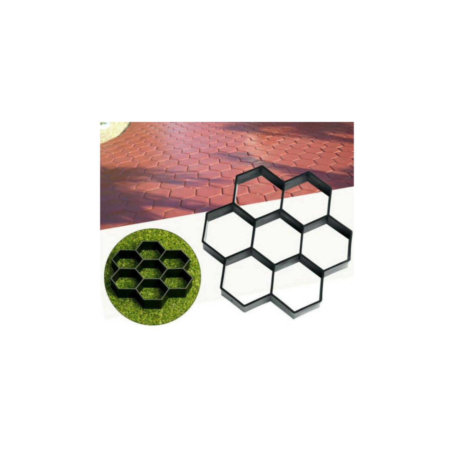 Concrete Paving Patio Mold Garden Path Maker Driveway Walk Road Stone Mould