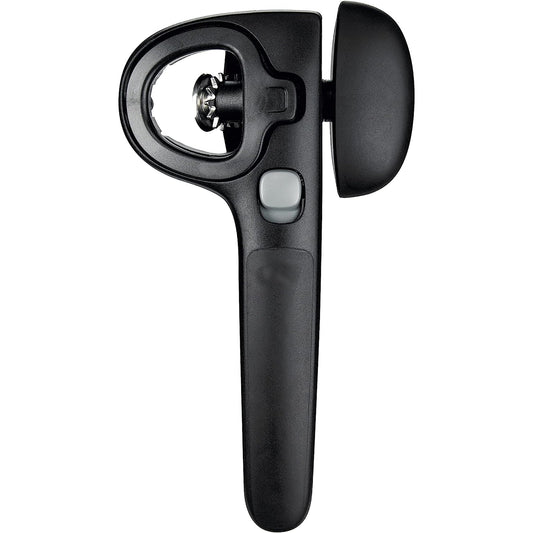 Locking Can Opener with Lid Catch - Black