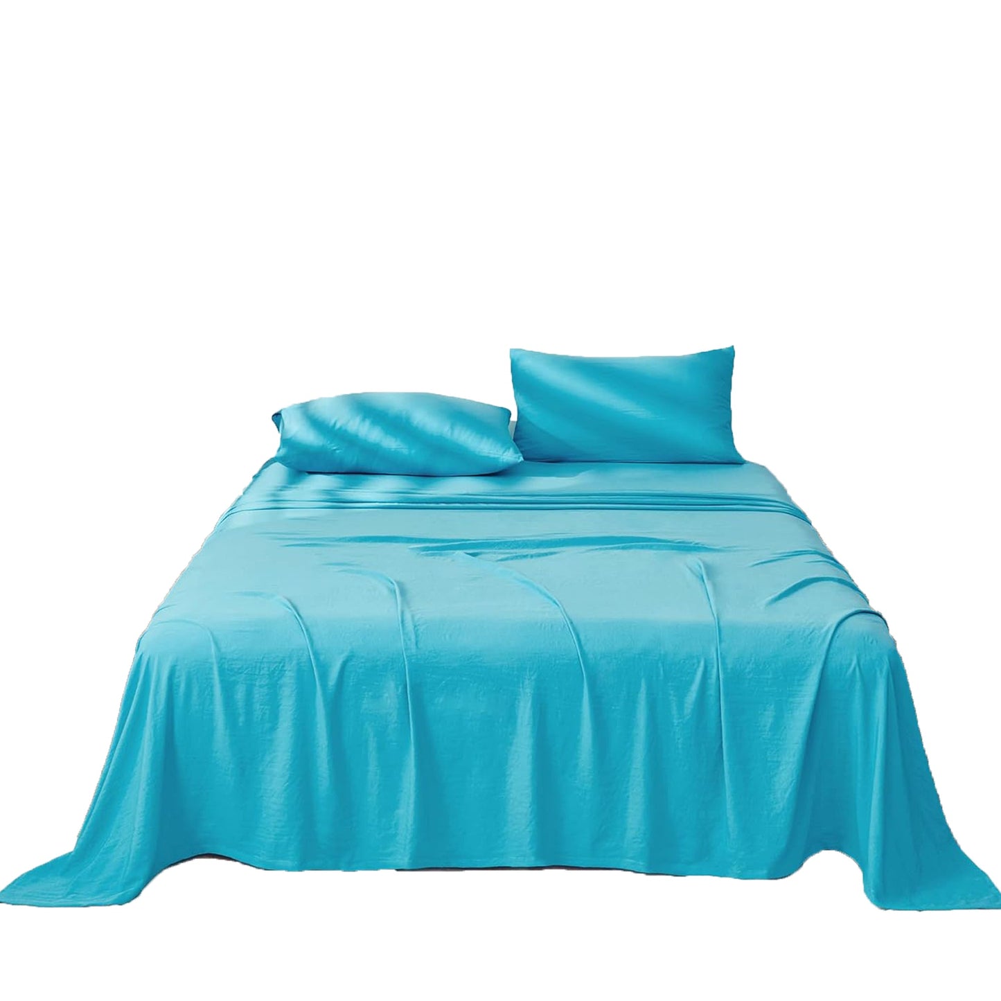 Premium 1800TC Breathable Ultra-Soft Microfibre Single Bed Sheet Set - Turquoise