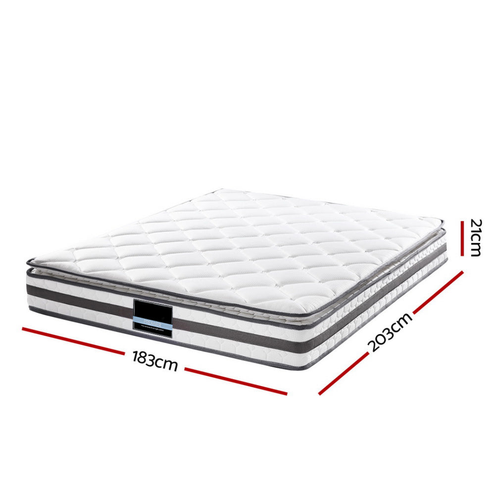Bedding Bonnell Spring Mattress Topper - Single/King Single/ Double/Queen/King