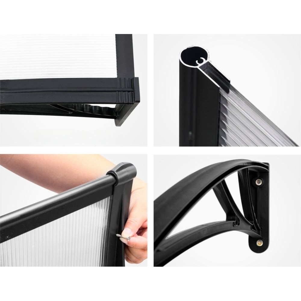 Window DIY Door Awning Patio Canopy UV Shield - 1x4m