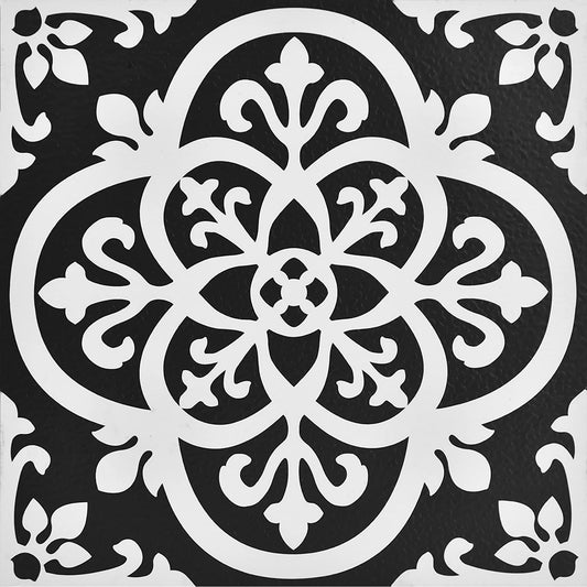 Water Resistant and Washable Floor Decal - Black