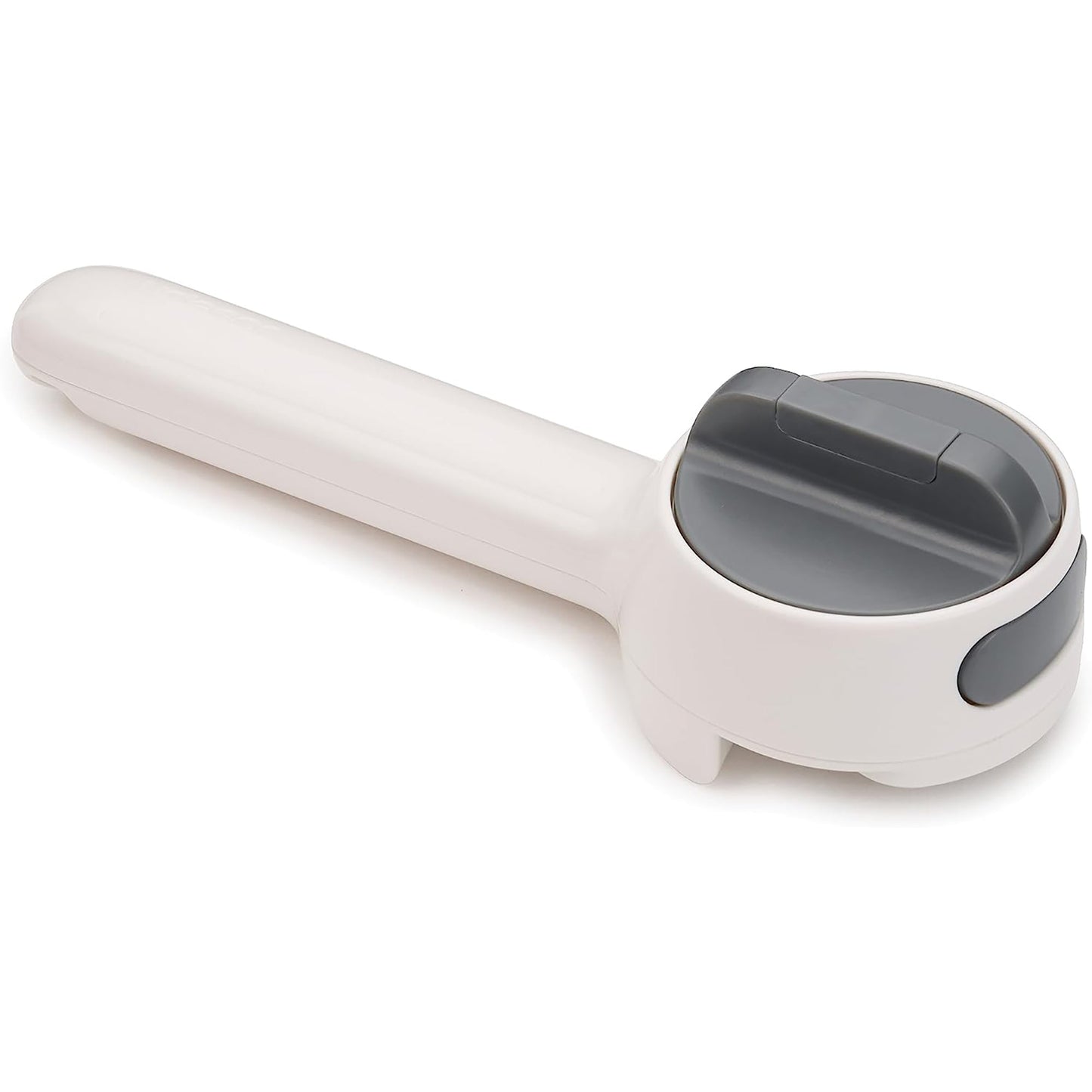 Easy Twist Can Opener with Stainless Steel Blade - White and Grey