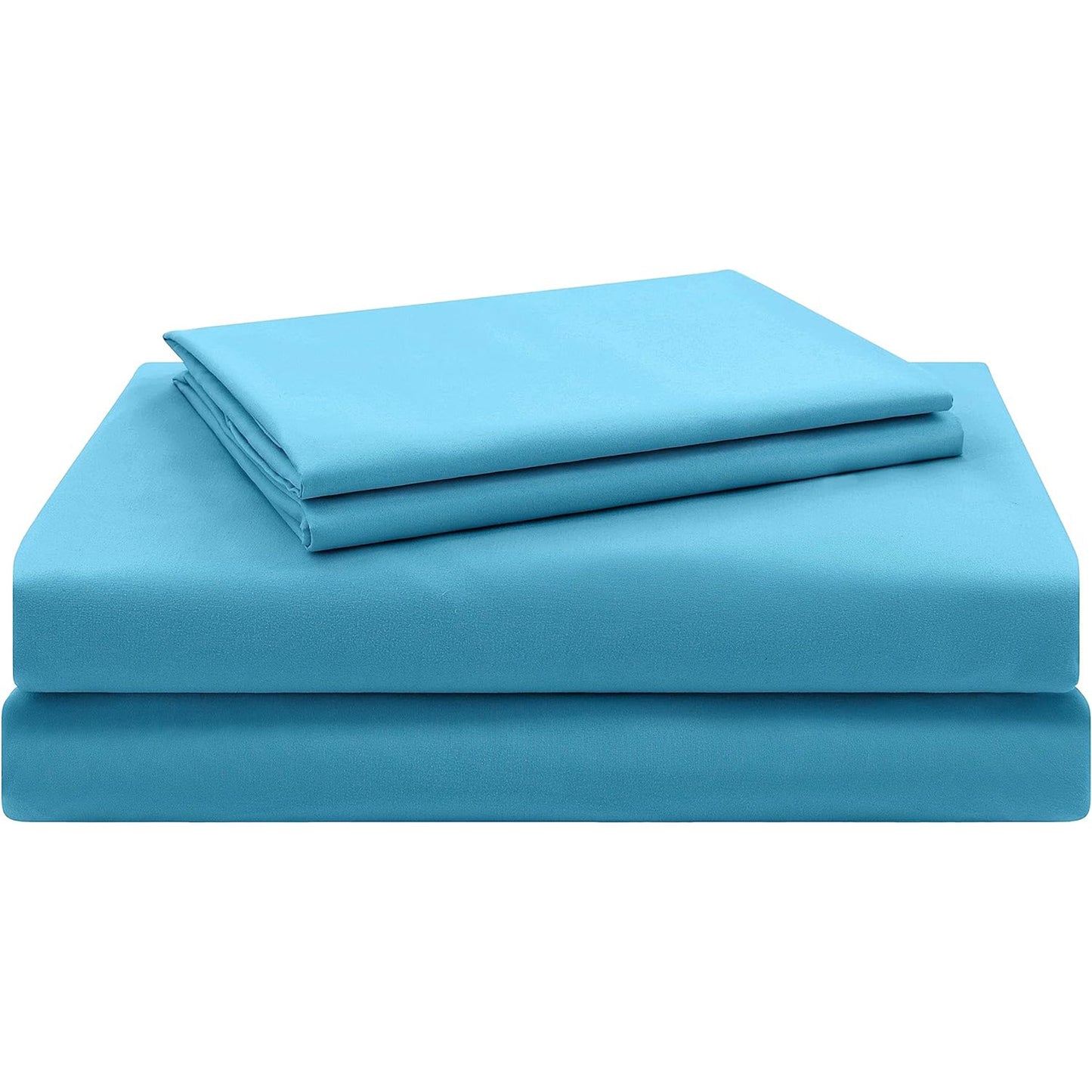 1500tc Ultra-Soft Breathable Microfibre Deep Pocket Bed Sheet Set - Light Blue